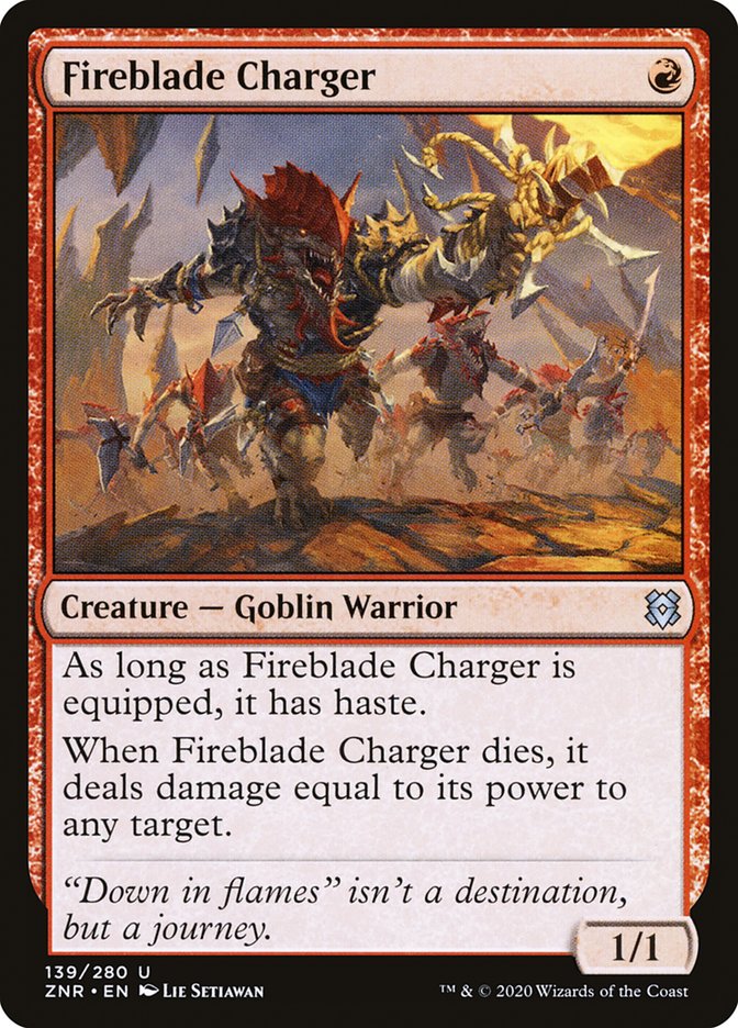 Fireblade Charger [Zendikar Rising] | Dragon's Lair Comics and Fantasy Houston TX