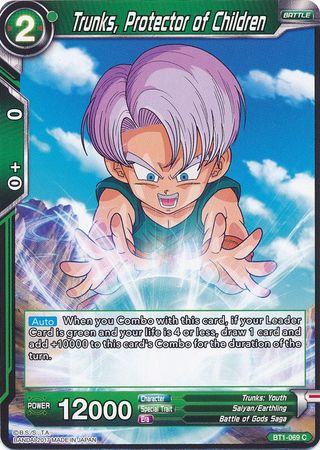 Trunks, Protector of Children (BT1-069) [Galactic Battle] | Dragon's Lair Comics and Fantasy Houston TX