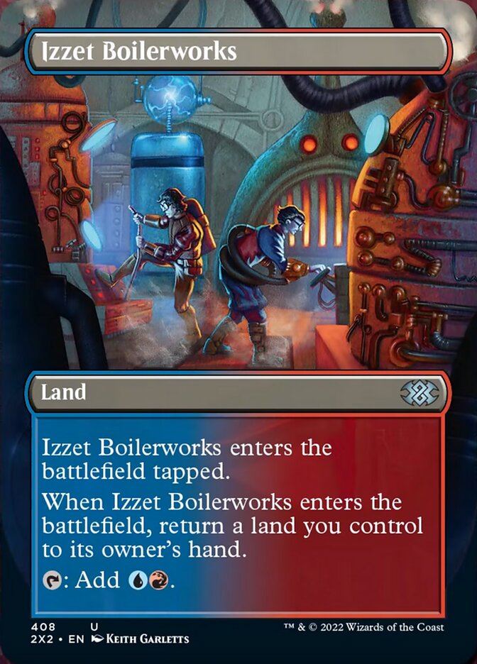 Izzet Boilerworks (Borderless Alternate Art) [Double Masters 2022] | Dragon's Lair Comics and Fantasy Houston TX
