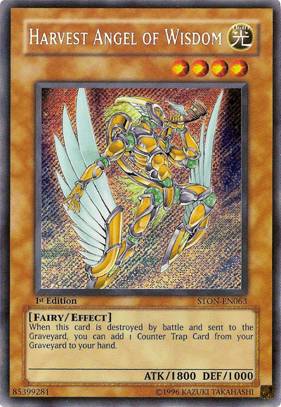 Harvest Angel of Wisdom [STON-EN063] Secret Rare | Dragon's Lair Comics and Fantasy Houston TX