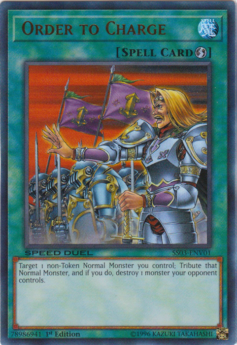 Order to Charge [SS03-ENV01] Ultra Rare | Dragon's Lair Comics and Fantasy Houston TX