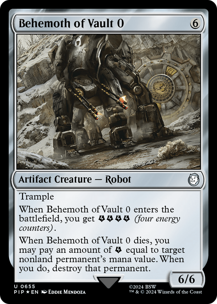 Behemoth of Vault 0 (Surge Foil) [Fallout] | Dragon's Lair Comics and Fantasy Houston TX