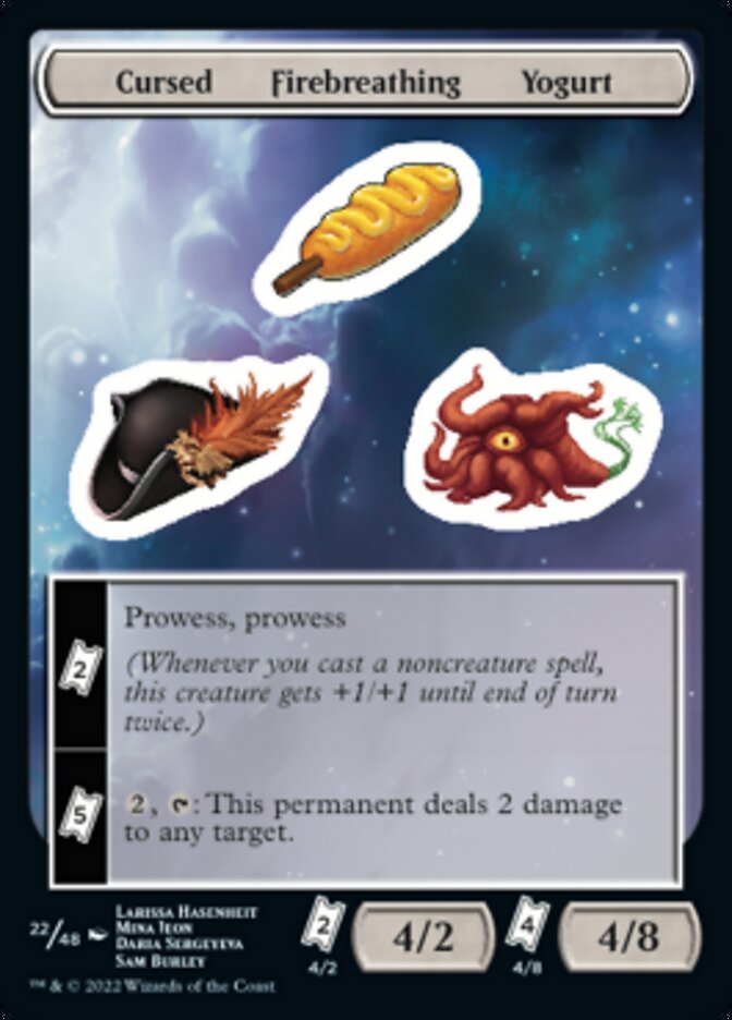 Cursed Firebreathing Yogurt [Unfinity Stickers] | Dragon's Lair Comics and Fantasy Houston TX
