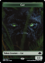 Zombie // Cat (008) Double-Sided Token [Dominaria Remastered Tokens] | Dragon's Lair Comics and Fantasy Houston TX