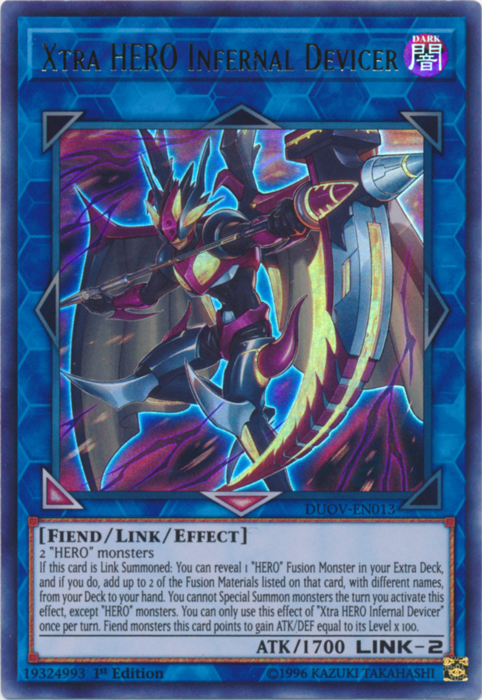 Xtra HERO Infernal Devicer [DUOV-EN013] Ultra Rare | Dragon's Lair Comics and Fantasy Houston TX