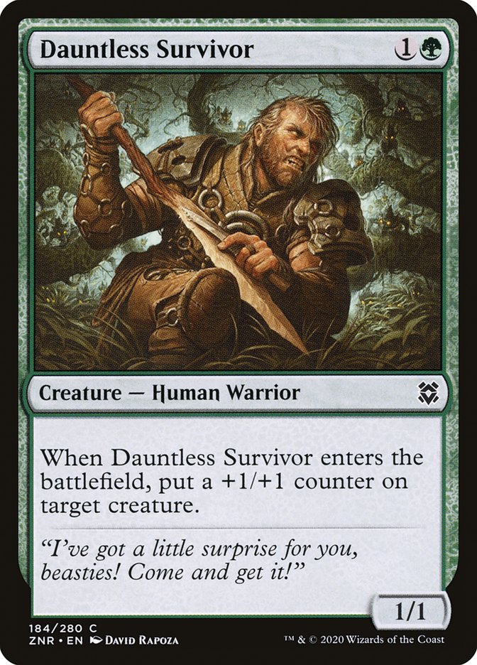 Dauntless Survivor [Zendikar Rising] | Dragon's Lair Comics and Fantasy Houston TX