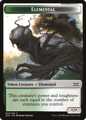 Ape // Elemental Double-Sided Token [Double Masters Tokens] | Dragon's Lair Comics and Fantasy Houston TX