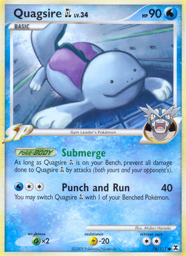 Quagsire GL (76/111) [Platinum: Rising Rivals] | Dragon's Lair Comics and Fantasy Houston TX
