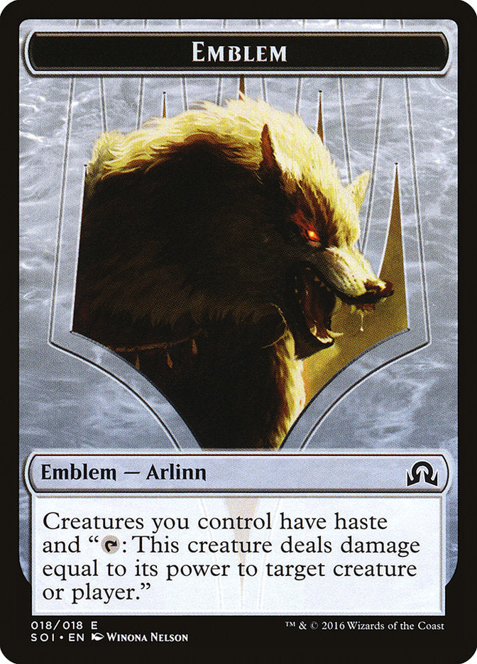 Arlinn Kord Emblem [Shadows over Innistrad Tokens] | Dragon's Lair Comics and Fantasy Houston TX
