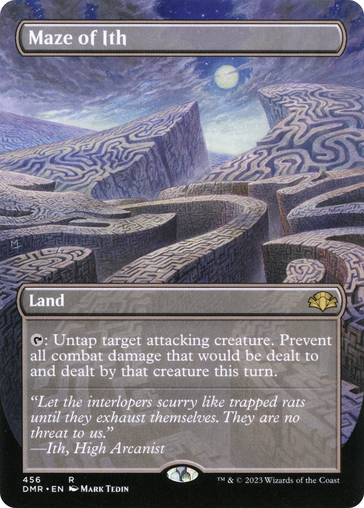 Maze of Ith (Borderless Alternate Art) [Dominaria Remastered] | Dragon's Lair Comics and Fantasy Houston TX
