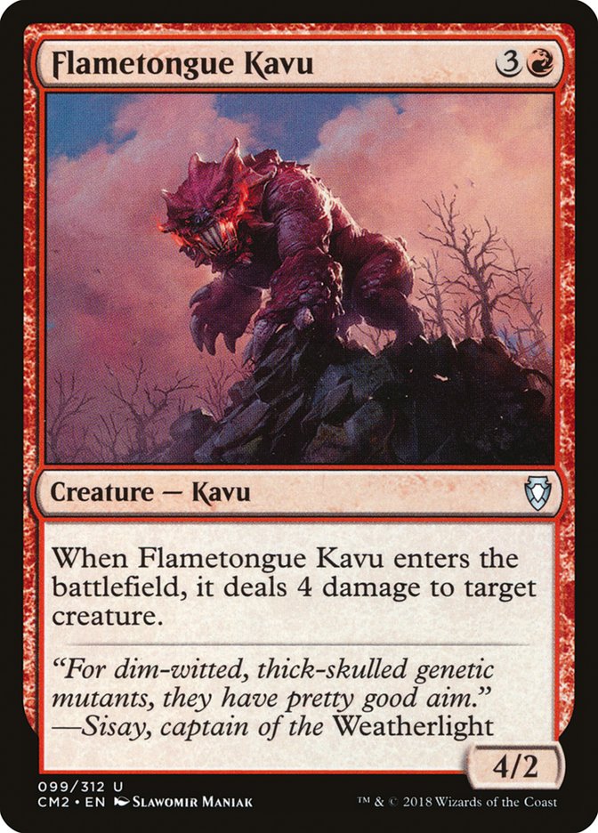 Flametongue Kavu [Commander Anthology Volume II] | Dragon's Lair Comics and Fantasy Houston TX