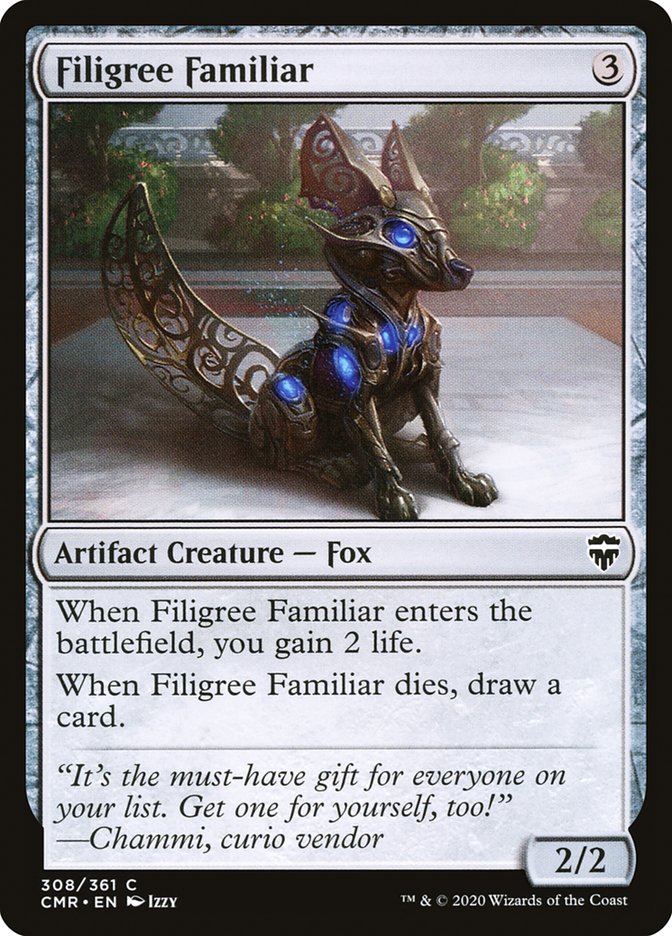 Filigree Familiar [Commander Legends] | Dragon's Lair Comics and Fantasy Houston TX