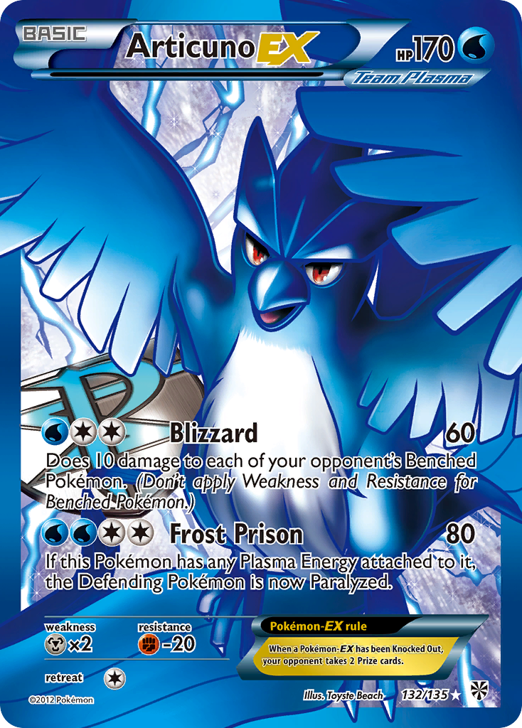 Articuno EX (132/135) [Black & White: Plasma Storm] | Dragon's Lair Comics and Fantasy Houston TX