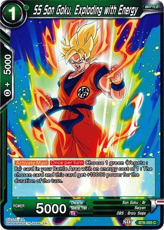SS Son Goku, Exploding with Energy (BT6-055) [Destroyer Kings] | Dragon's Lair Comics and Fantasy Houston TX