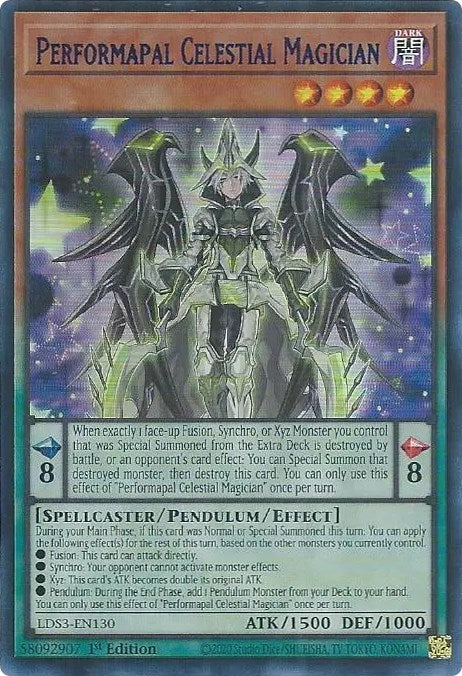 Performapal Celestial Magician (Blue) [LDS3-EN130] Ultra Rare | Dragon's Lair Comics and Fantasy Houston TX