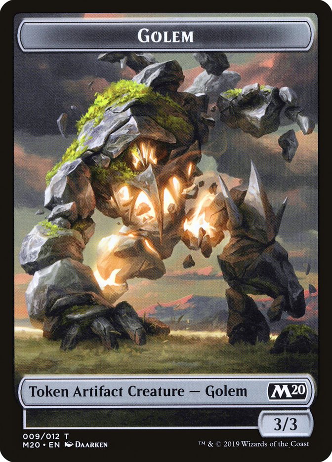 Golem Token [Core Set 2020 Tokens] | Dragon's Lair Comics and Fantasy Houston TX