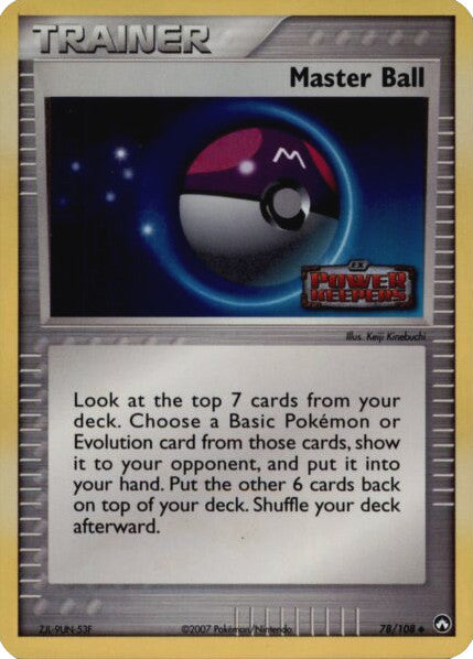 Master Ball (78/108) (Stamped) [EX: Power Keepers] | Dragon's Lair Comics and Fantasy Houston TX
