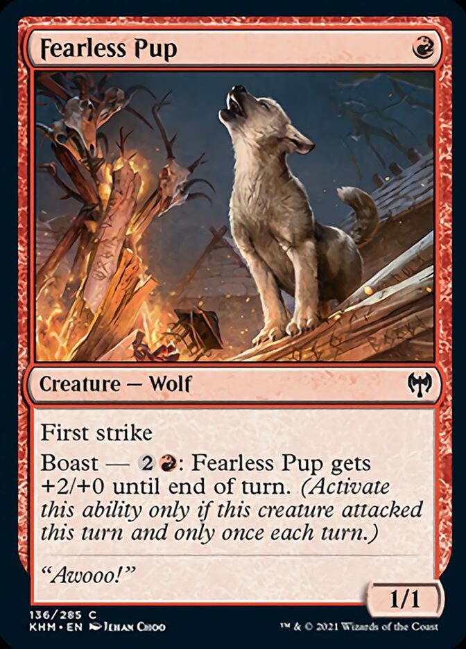 Fearless Pup [Kaldheim] | Dragon's Lair Comics and Fantasy Houston TX