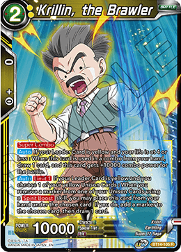 Krillin, the Brawler (BT14-105) [Cross Spirits] | Dragon's Lair Comics and Fantasy Houston TX