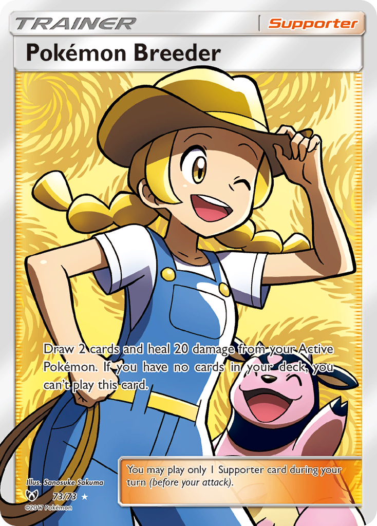 Pokemon Breeder (73/73) [Sun & Moon: Shining Legends] | Dragon's Lair Comics and Fantasy Houston TX