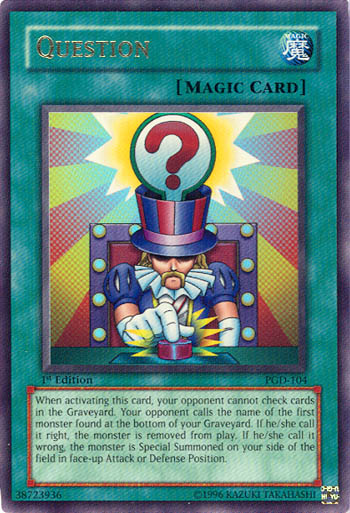 Question [PGD-104] Ultra Rare | Dragon's Lair Comics and Fantasy Houston TX