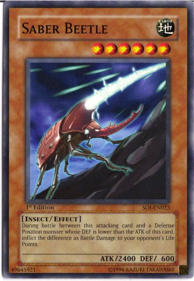 Saber Beetle [SOI-EN023] Common | Dragon's Lair Comics and Fantasy Houston TX