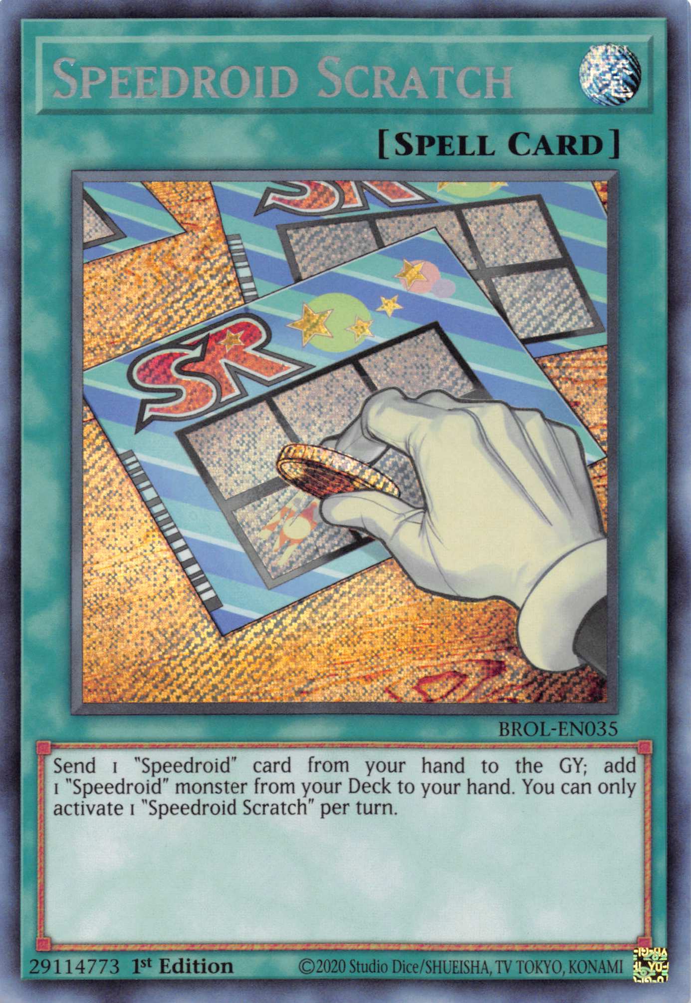 Speedroid Scratch [BROL-EN035] Secret Rare | Dragon's Lair Comics and Fantasy Houston TX