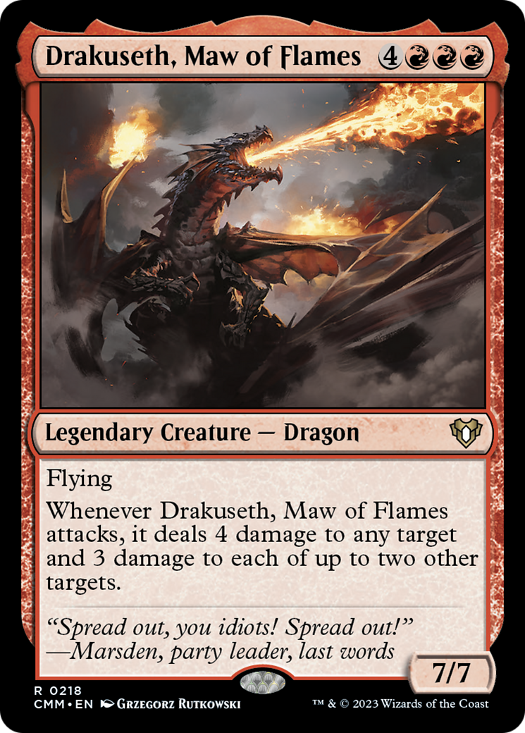 Drakuseth, Maw of Flames [Commander Masters] | Dragon's Lair Comics and Fantasy Houston TX