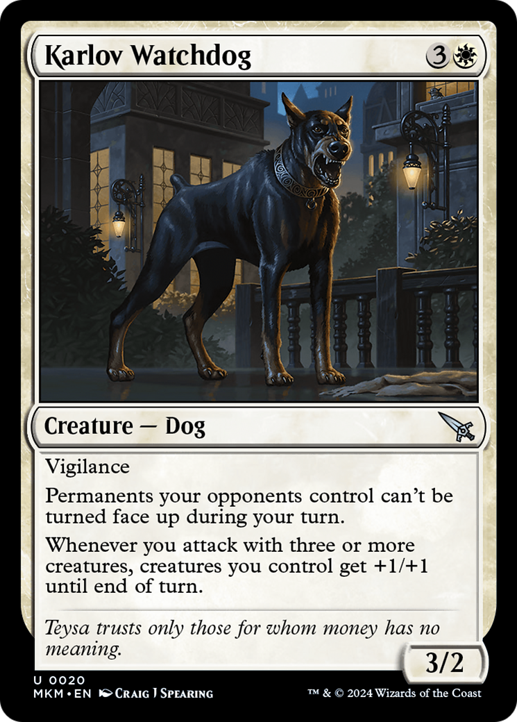 Karlov Watchdog [Murders at Karlov Manor] | Dragon's Lair Comics and Fantasy Houston TX