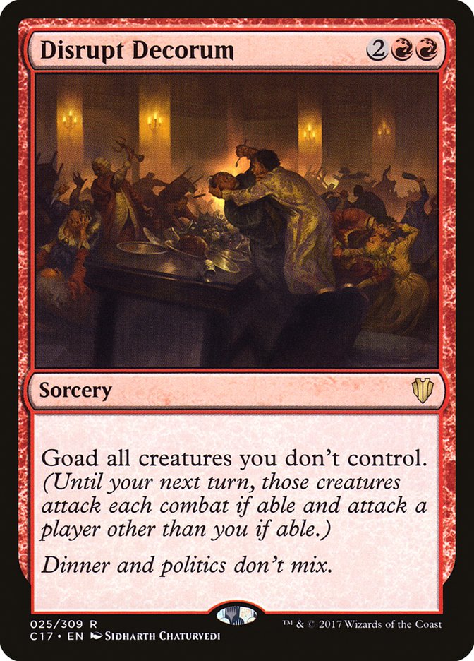 Disrupt Decorum [Commander 2017] | Dragon's Lair Comics and Fantasy Houston TX