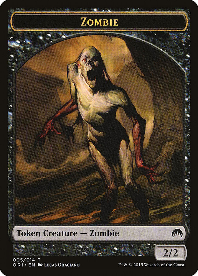 Zombie Token [Magic Origins Tokens] | Dragon's Lair Comics and Fantasy Houston TX