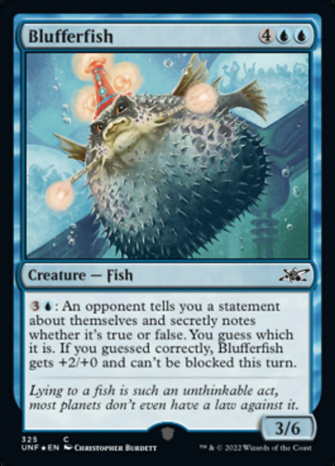 Blufferfish (Galaxy Foil) [Unfinity] | Dragon's Lair Comics and Fantasy Houston TX