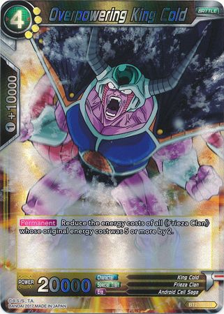 Overpowering King Cold (BT2-105) [Union Force] | Dragon's Lair Comics and Fantasy Houston TX