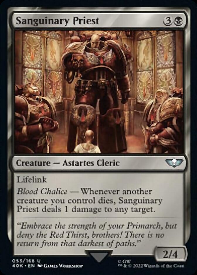 Sanguinary Priest (Surge Foil) [Warhammer 40,000] | Dragon's Lair Comics and Fantasy Houston TX