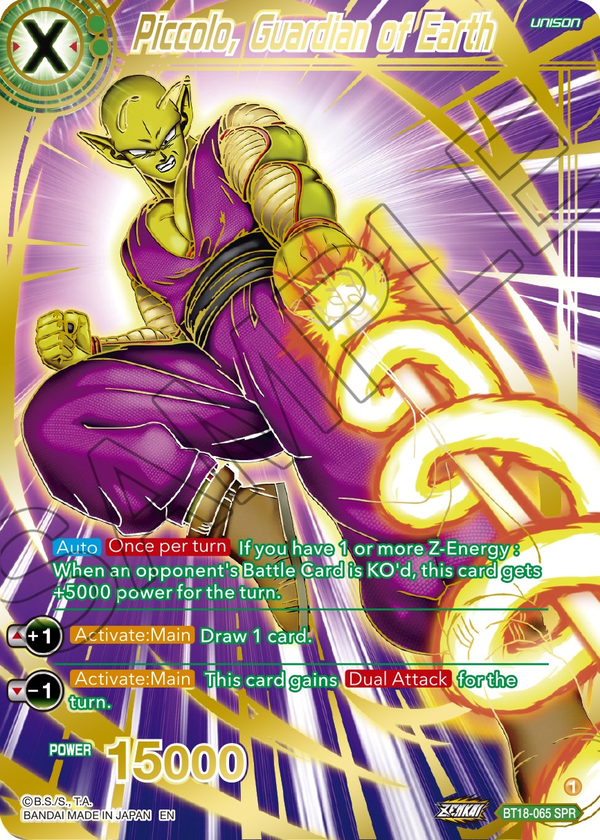 Piccolo, Guardian of Earth (SPR) (BT18-065) [Dawn of the Z-Legends] | Dragon's Lair Comics and Fantasy Houston TX