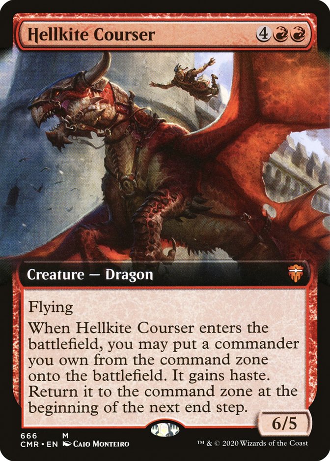 Hellkite Courser (Extended Art) [Commander Legends] | Dragon's Lair Comics and Fantasy Houston TX