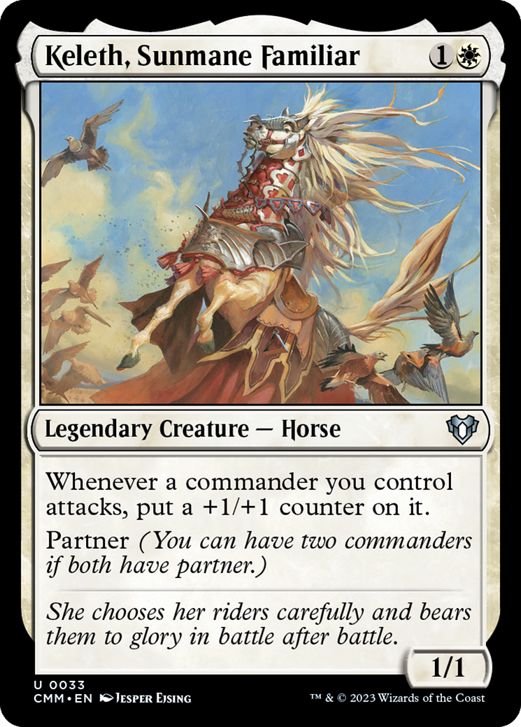 Keleth, Sunmane Familiar [Commander Masters] | Dragon's Lair Comics and Fantasy Houston TX