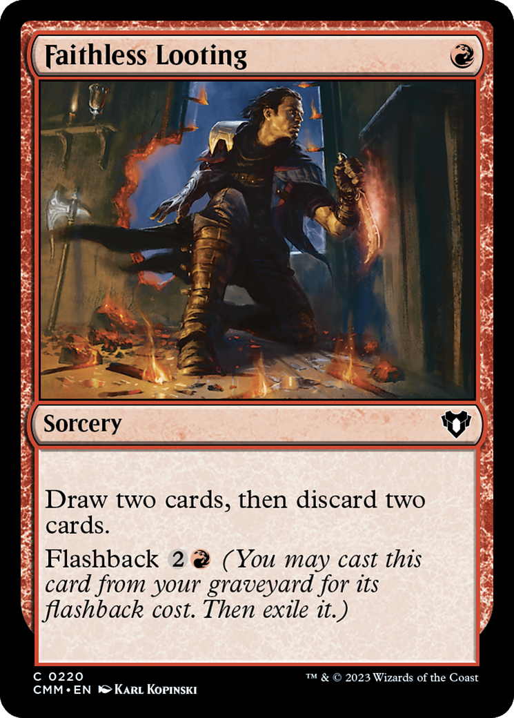 Faithless Looting [Commander Masters] | Dragon's Lair Comics and Fantasy Houston TX