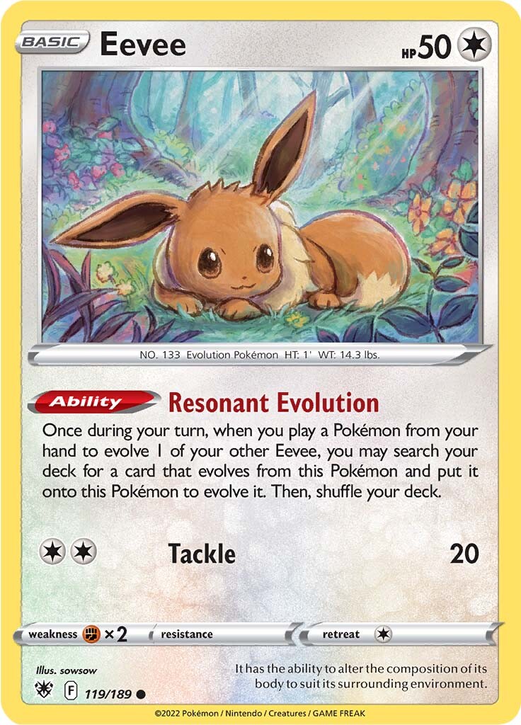 Eevee (119/189) [Sword & Shield: Astral Radiance] | Dragon's Lair Comics and Fantasy Houston TX