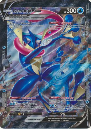 Greninja V-Union (Jumbo Card) [Sword & Shield: Black Star Promos] | Dragon's Lair Comics and Fantasy Houston TX