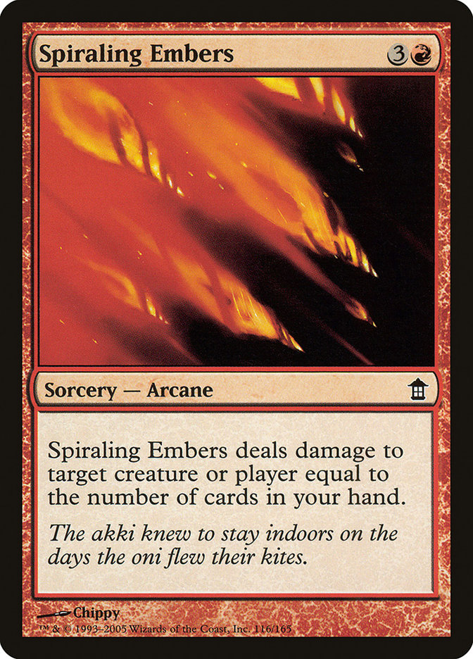 Spiraling Embers [Saviors of Kamigawa] | Dragon's Lair Comics and Fantasy Houston TX