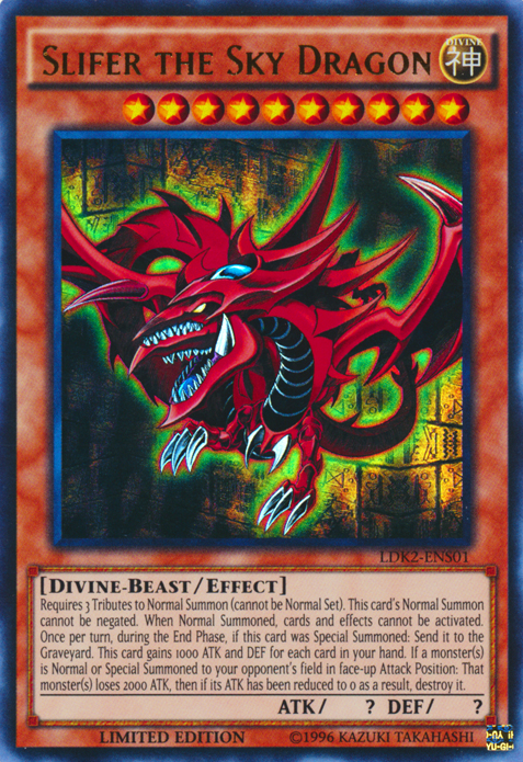Slifer the Sky Dragon [LDK2-ENS01] Ultra Rare | Dragon's Lair Comics and Fantasy Houston TX
