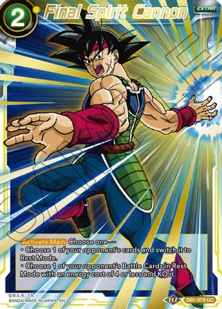 Final Spirit Cannon (Gold Stamped) (DB1-079) [Mythic Booster] | Dragon's Lair Comics and Fantasy Houston TX
