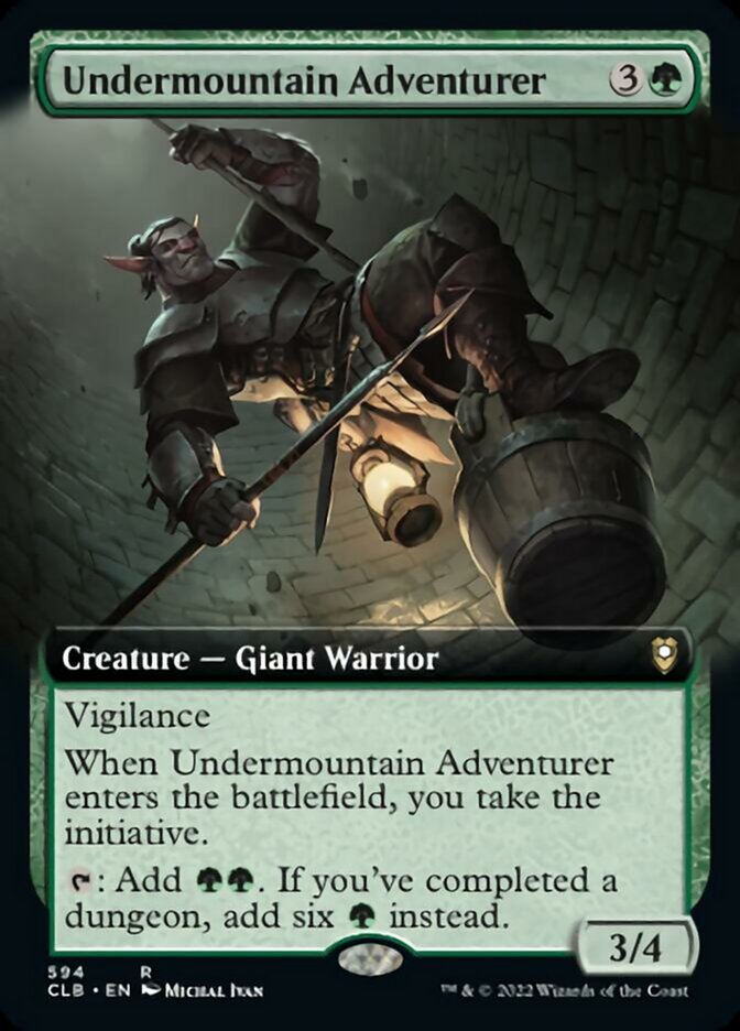 Undermountain Adventurer (Extended Art) [Commander Legends: Battle for Baldur's Gate] | Dragon's Lair Comics and Fantasy Houston TX
