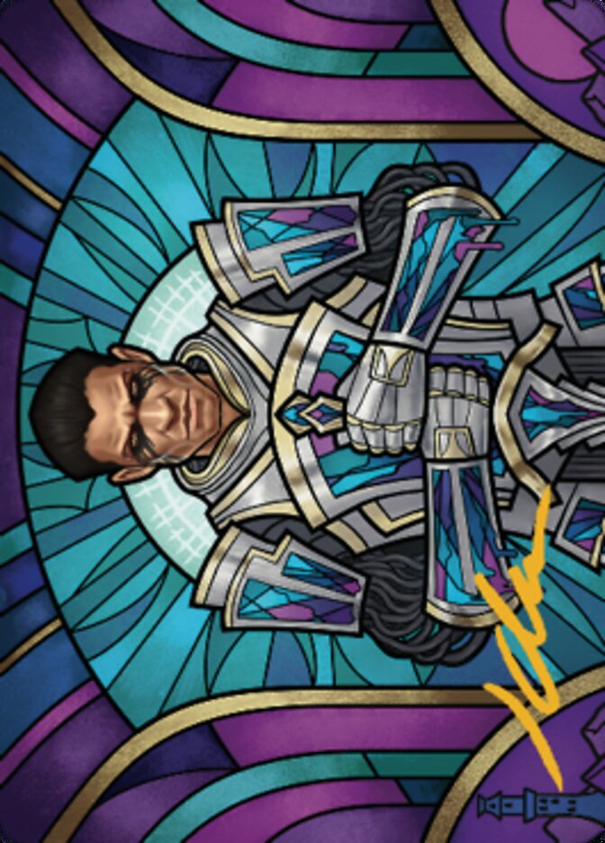 Aron, Benalia's Ruin Art Card (Gold-Stamped Signature) [Dominaria United Art Series] | Dragon's Lair Comics and Fantasy Houston TX