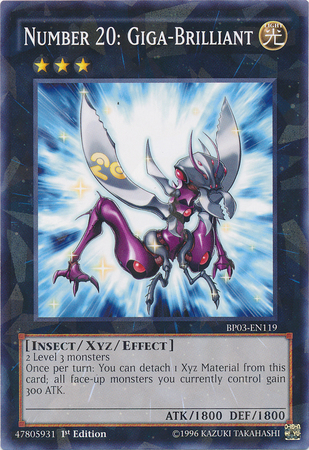 Number 20: Giga-Brilliant [BP03-EN119] Shatterfoil Rare | Dragon's Lair Comics and Fantasy Houston TX