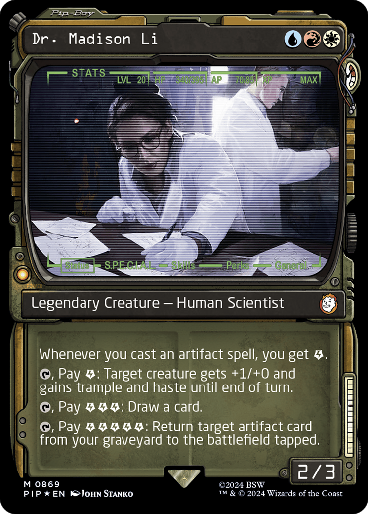 Dr. Madison Li (Showcase) (Surge Foil) [Fallout] | Dragon's Lair Comics and Fantasy Houston TX