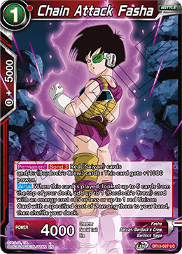 Chain Attack Fasha (Uncommon) (BT13-007) [Supreme Rivalry] | Dragon's Lair Comics and Fantasy Houston TX