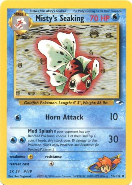 Misty's Seaking (55/132) [Gym Heroes Unlimited] | Dragon's Lair Comics and Fantasy Houston TX