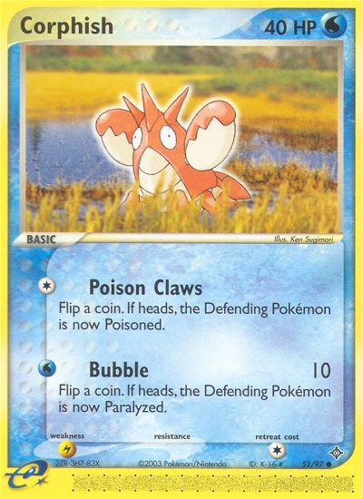 Corphish (52/97) [EX: Dragon] | Dragon's Lair Comics and Fantasy Houston TX
